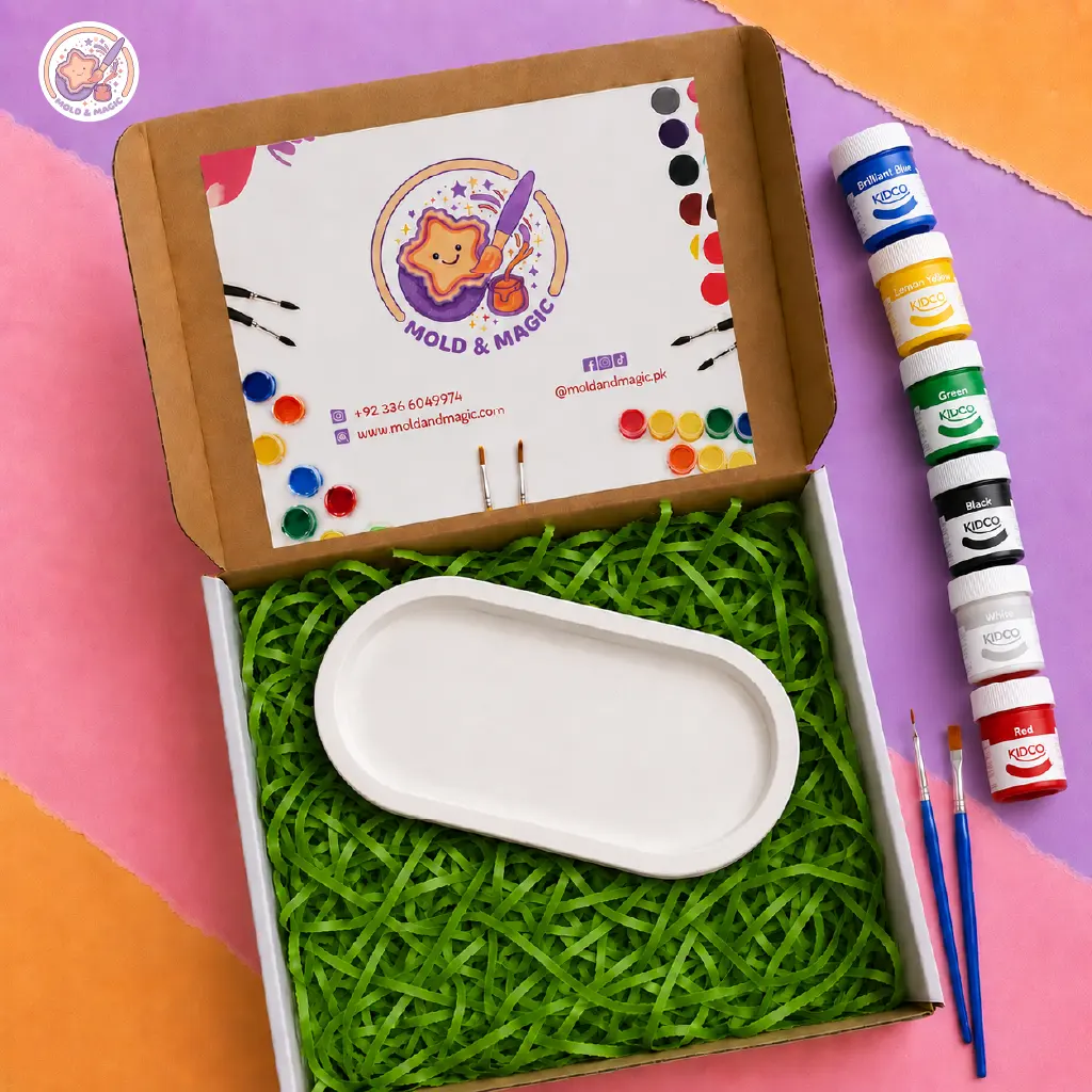 Ceramic Tray: Painted Palette Trinket Tray - Image 2