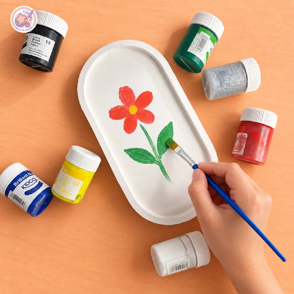 Ceramic Tray: Painted Palette Trinket Tray - Image 3