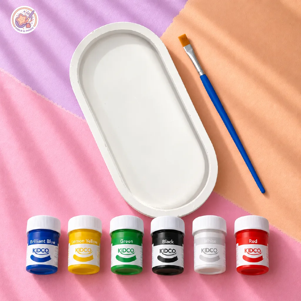 Ceramic Tray: Painted Palette Trinket Tray